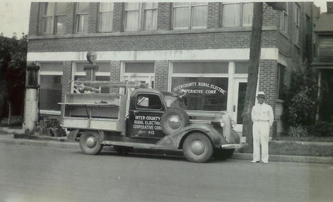 Mr. Achee, pictured below, was the first Inter-County Energy Cooperative manager.