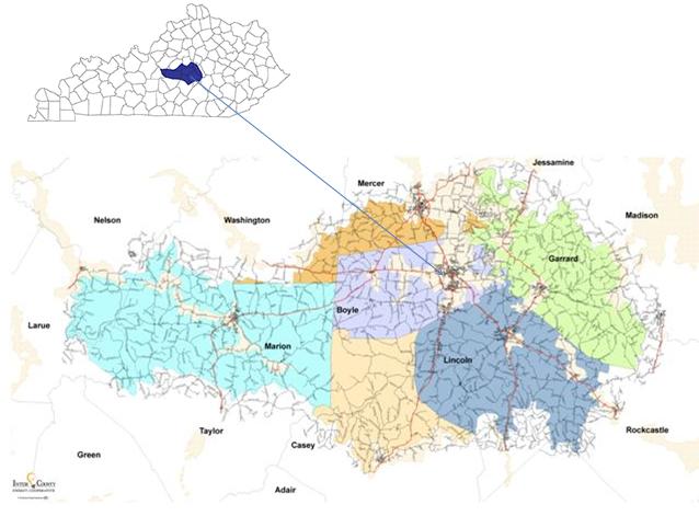 map of service territory