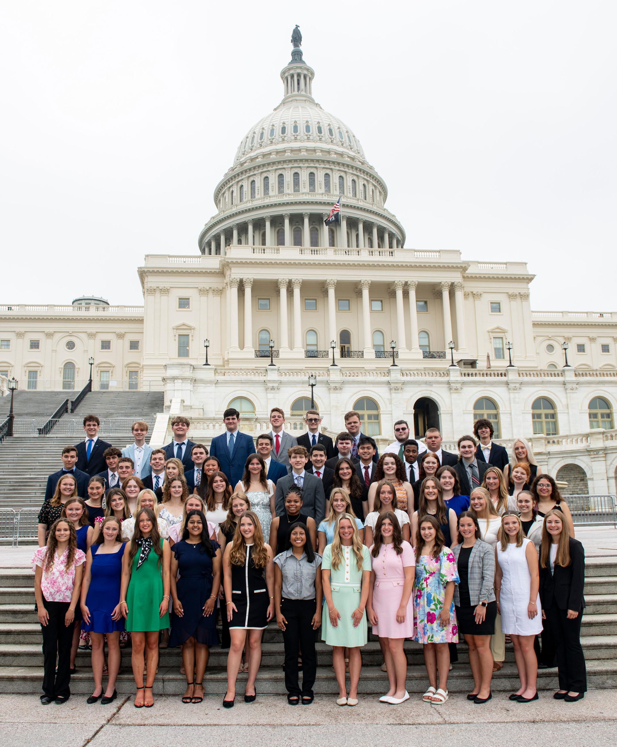 youth tour group photo
